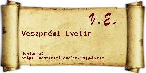 Veszprémi Evelin névjegykártya