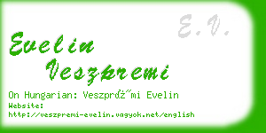 evelin veszpremi business card